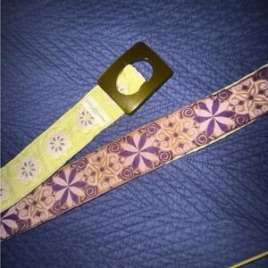 Hadley Pollet Lavender Zinnia Reversible Belt - S